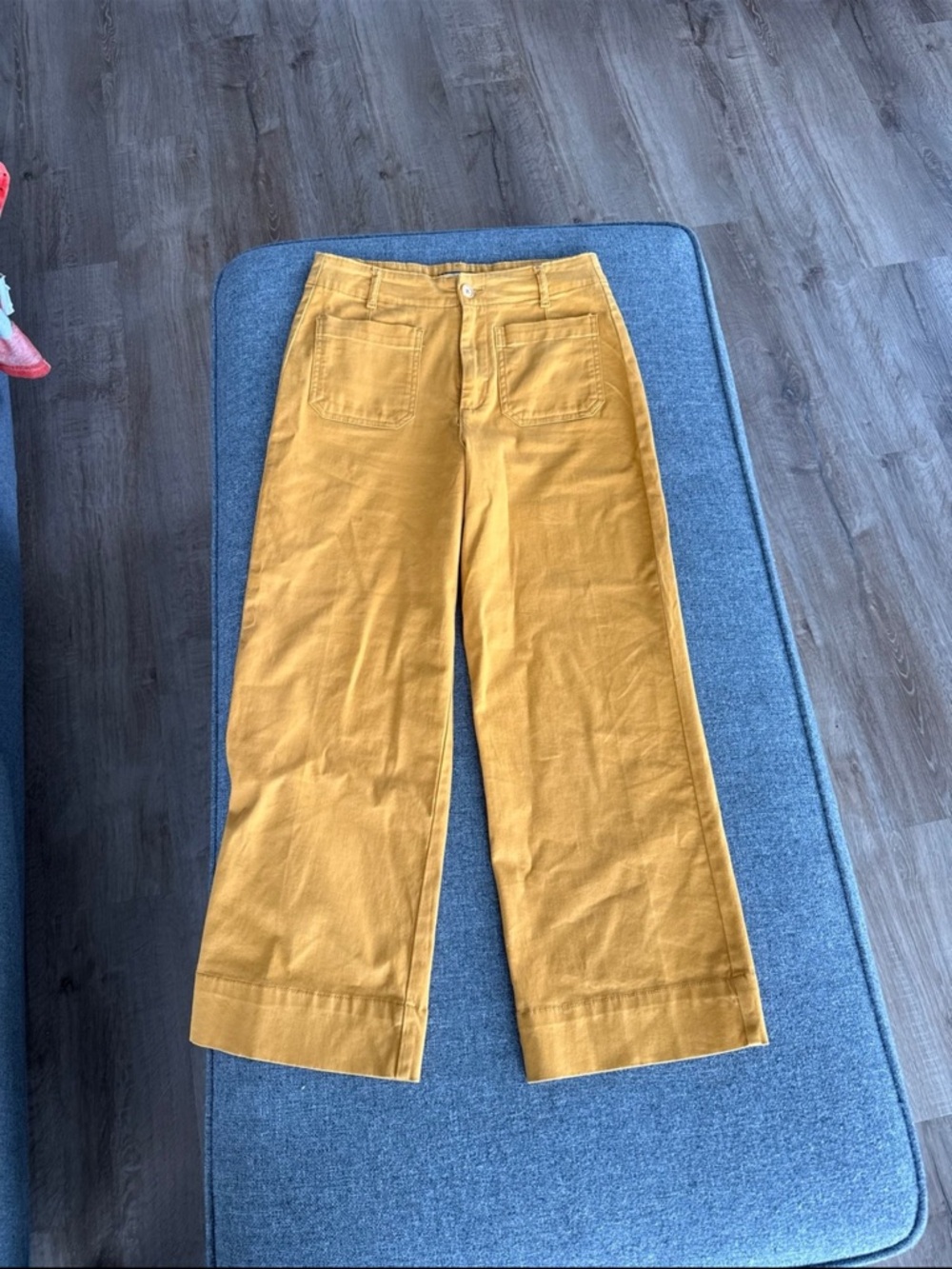 bagatelle Mustard Yellow Cropped Wide-Leg Pants